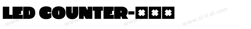 LED Counter字体转换